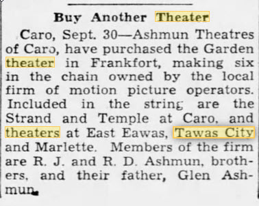 Rivola Theater (State Theater) - Ashmun Buying Up Theaters Sept 30 1940